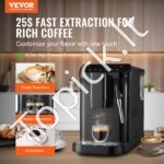 Automatinis 20 barų espreso aparatas su garų lazdele ir 15 malimo nustatymų. - Image 8