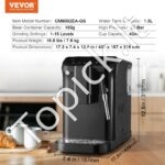 Automatinis 20 barų espreso aparatas su garų lazdele ir 15 malimo nustatymų. - Image 3