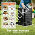 Sodo komposteris 18-50L, 400x400x650 mm, HDPE plastikas, 5 dubenys - Image 6