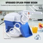 Ledo smulkintuvas 180 W, 80 kg/h, 410 x 172 x 275 mm, su plastikiniu dubeniu ir 2 peiliukais - Image 6