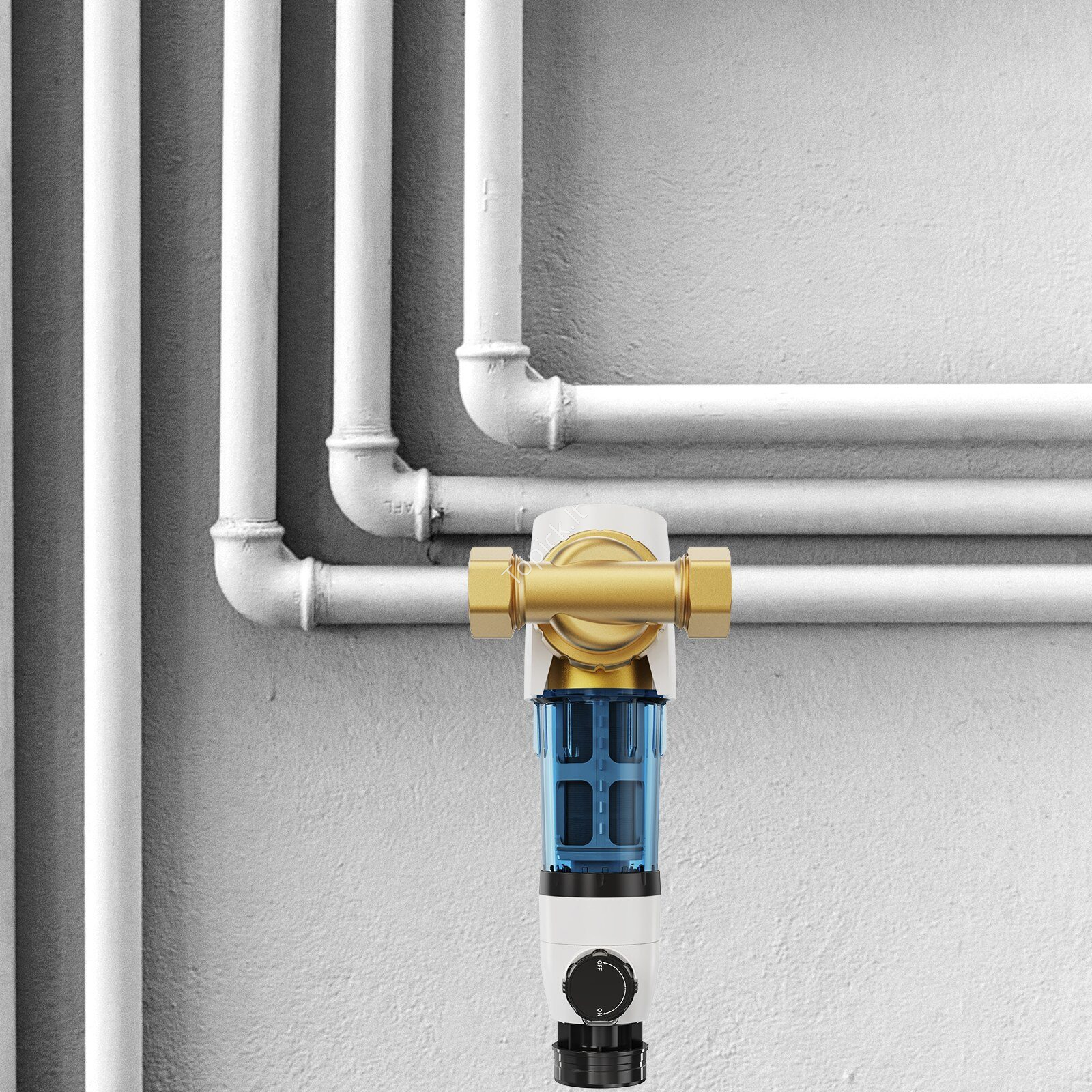 Spin-down vandens filtras 40 µm | Šuliniui ir namams | 3/4"–1", 4 t/h - Image 7