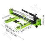 1 m rankinis plytelių pjaustytuvas su volframo karbido ratu ir lazeriu - Image 3