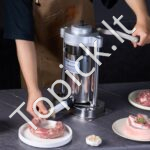 Rankinis dešrų kimštuvas 2L, vertikalus, 304 nerūdijantis plienas. - Image 2