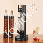 Sodos aparatas vandeniui | Gazavimo įrenginys su 1L buteliu + 2 CO₂ kapsulės - Image 7