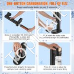 Sodos vandens gaminimo aparatas | Soda Maker |  Starter Set su 2x PET buteliais + CO₂ balionu - Image 2