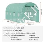 PE Šiltnamis sodui/daržovėms/gėlėms 445x194x192cm - Image 6