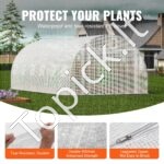 PE Šiltnamis augalams/pomidorams/daržovėms 590x295x198cm baltas - Image 2