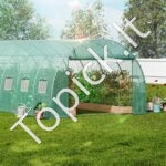 PE Šiltnamis augalams/pomidorams/daržovėms 590x295x198cm žalias, 12 langų - Image 7