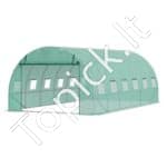 PE Šiltnamis augalams/pomidorams/daržovėms 590x295x198cm žalias, 12 langų - Image 9