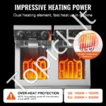 Dviguba elektrinė gruzdintuvė – 2 x 12 L talpa - Image 2