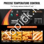 Komercinė elektrinė gruzdintuvė – 20 L (2 x 10 L) - Image 3