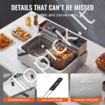 Komercinė elektrinė gruzdintuvė – 20 L (2 x 10 L) - Image 5