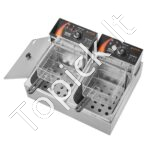 Komercinė elektrinė gruzdintuvė – 20 L (2 x 10 L) - Image 8