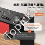 Sieninė kirpyklos darbo stotis su spintelėmis ir stalčiais juoda/raudona - Image 3