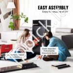 Sieninė kirpyklos darbo stotis su spintelėmis ir stalčiais juoda/raudona - Image 5