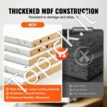 Sieninė saloninė darbo stotelė su spintelėmis ir užrakinamu skyriumi - Image 2