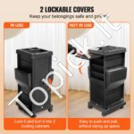 Profesionalus grožio salono ir SPA įrankių vežimėlis su 6 stalčiais - Image 3