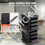 Profesionalus grožio salono ir SPA įrankių vežimėlis su 6 stalčiais - Image 4