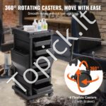 Profesionalus grožio salono ir SPA įrankių vežimėlis su 6 stalčiais - Image 5