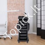 Profesionalus grožio salono ir SPA įrankių vežimėlis su 6 stalčiais - Image 7