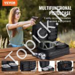 Ginklų/medžioklės krepšys, 2 juodi pistoletų krepšiai, 33 x 20 x 23 cm - Image 8