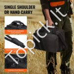 Ginklų/medžioklės krepšys, 2 juodi pistoletų krepšiai, 33 x 20 x 23 cm - Image 4