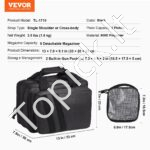 Ginklų/medžioklės krepšys, 2 juodi pistoletų krepšiai, 33 x 20 x 23 cm - Image 3