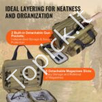 Ginklo krepšys su 2 rudais pistoletų krepšiais. - Image 7