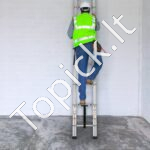 Teleskopinės aliuminio kopėčios 459 cm 190 kg - Image 7