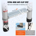 Teleskopinės aliuminio ilginimo kopėčios 5m 190 kg - Image 3