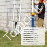 Teleskopinės aliuminio ilginimo kopėčios 5m 190 kg - Image 7