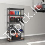 Tvirtas metalinis sandėliavimo stelažas 5 aukštų, iki 190 kg 75x30x152 cm - Image 7