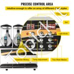 Komercinė 3 x 15 L šaldyto gėrimo/slush ledų mašina | 800 W - Image 3