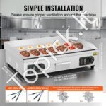 4400W elektrinė komercinė kepsninė, lygi, be kištuko, 76,2 cm. - Image 5