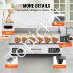 4400W elektrinė komercinė kepsninė, lygi, be kištuko, 76,2 cm. - Image 4