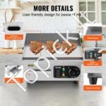 Komercinė elektrinė kepsninė, 2000 W, stalviršio plokščia, 10 mm - Image 4