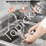 Komercinė elektrinė mėsmalė, 4,08 kg/min dešrų pildymo mašina, 550 W. - Image 3