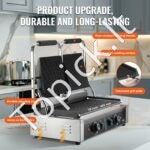 Grilius, sumuštinių kepimo plokštė, dviguba, 485 x 230 mm - Image 7