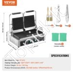 Grilius, sumuštinių kepimo plokštė, dviguba, 485 x 230 mm - Image 3