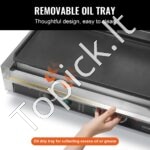 Grilis, lygi elektrinė sumuštinių kepimo plokštė, 570 x 410 x 215 mm. - Image 6