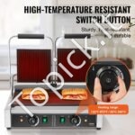 Grilis, elektrinė sumuštinių kepimo plokštė, 485 x 230 mm - Image 5