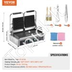 Grilis, elektrinė sumuštinių kepimo plokštė, 485 x 230 mm - Image 3