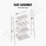 Bambuko knygų/gėlių 4 pakopų lentyna - Image 5