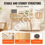 Ratano konsolinis staliukas su 2 stalčiais - Image 4