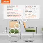 Minkštos kėdės su ratanine atlošo dalimi, 4 vnt, žalios spalvos - Image 6