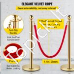 Atitvariniai stulpai su ištraukiama juosta 4 vnt, auksiniai - Image 4