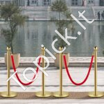 Atitvariniai stulpai su ištraukiama juosta 4 vnt, auksiniai - Image 8