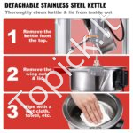 Popkornų gaminimo mašina, stalinis modelis, 850 W, 225 g, 48 puodeliai, juoda. - Image 4