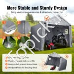 Sodo pastogė/garažas sandėliavimui 304,8 x 304,8 x 259,1 cm 240G PE - Image 3