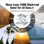 Sodo pastogė/garažas sandėliavimui 304,8 x 457,2 x 243,8 cm 240G PE - Image 4